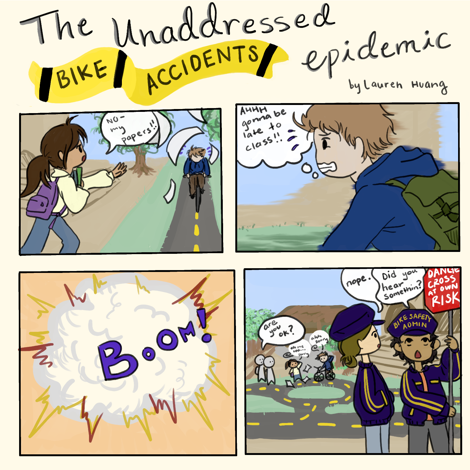 bike accident comic
